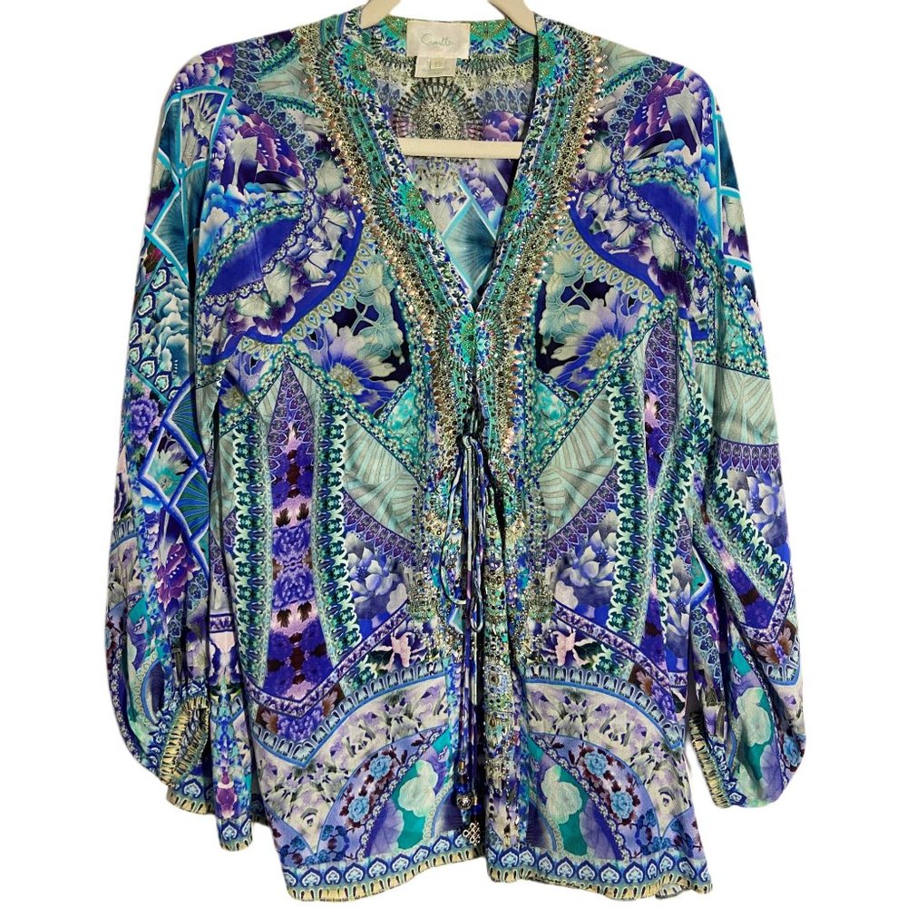 Beautiful silk Camilla top. Feels soft and luxurious.